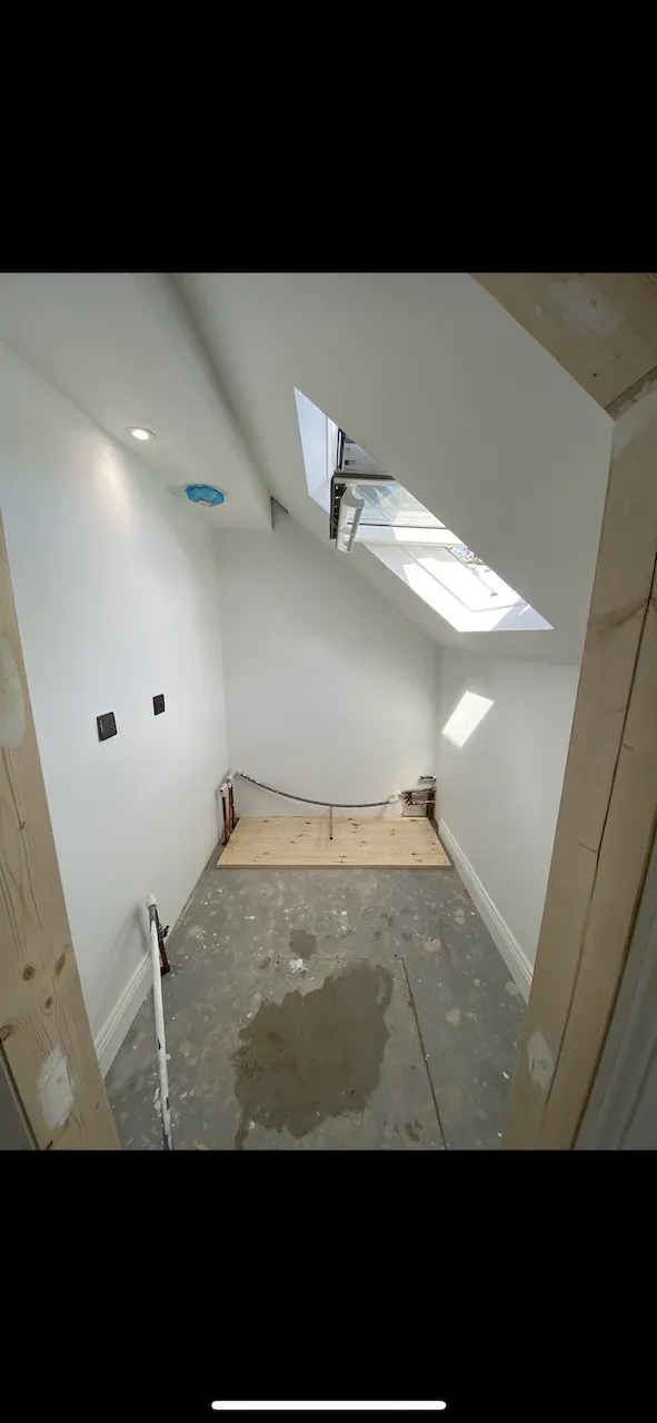 Empty plant room before installation